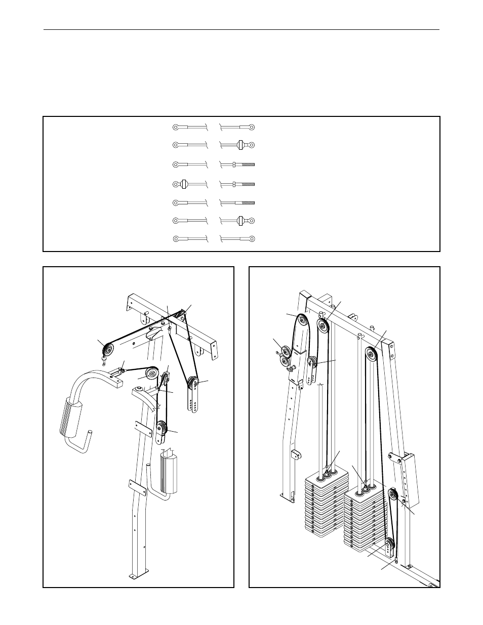 Cable diagrams | Weider 831.153931 User Manual | Page 26 / 35