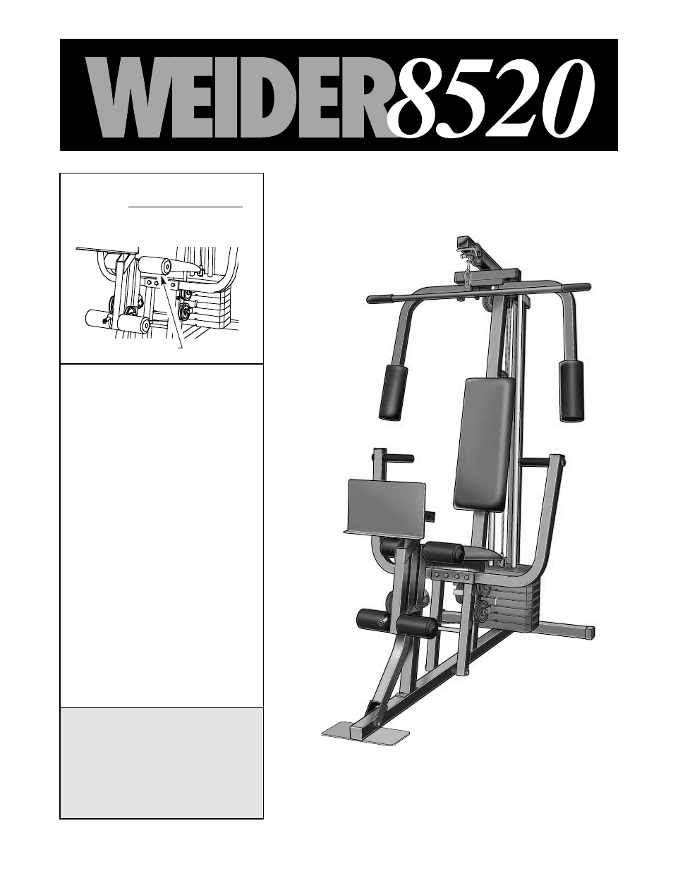 Weider WESY85201 User Manual | 27 pages