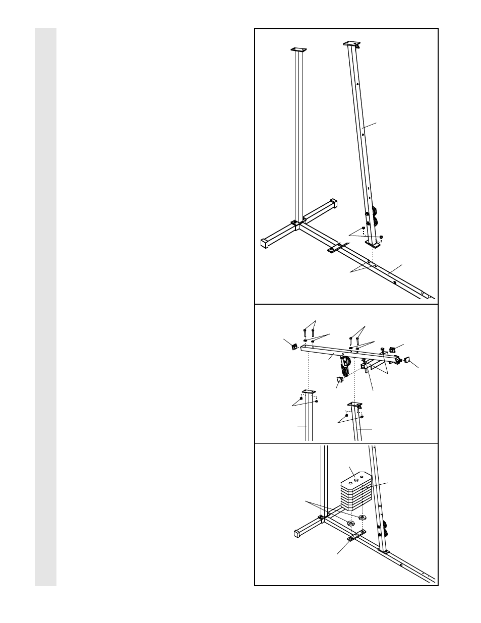 Frame assembl y | Weider WESY85201 User Manual | Page 6 / 27