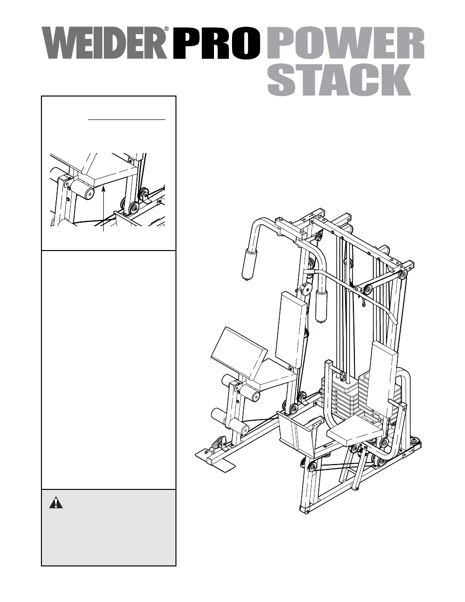 Weider 831.159833 User Manual | 37 pages