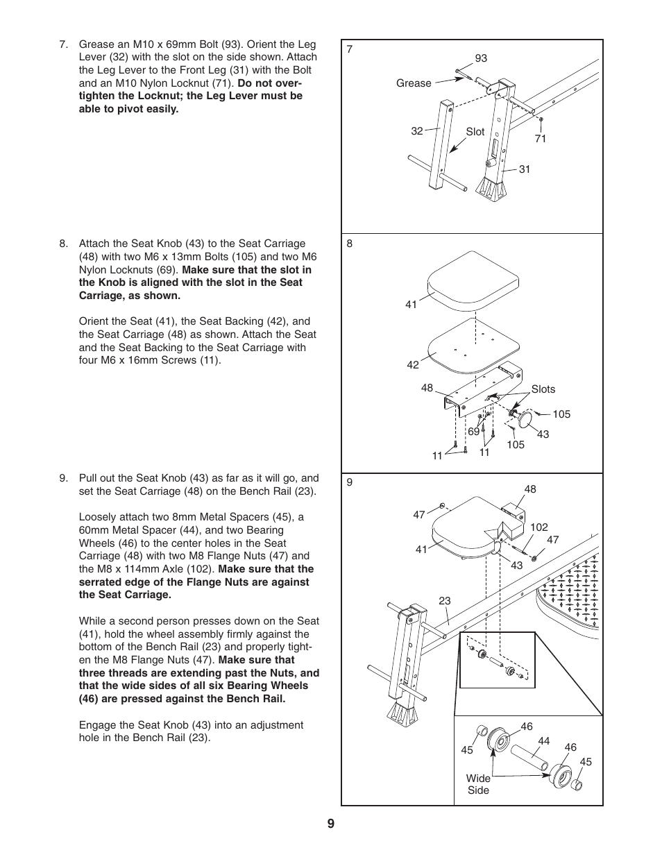 Weider 831.153992 User Manual | Page 9 / 27