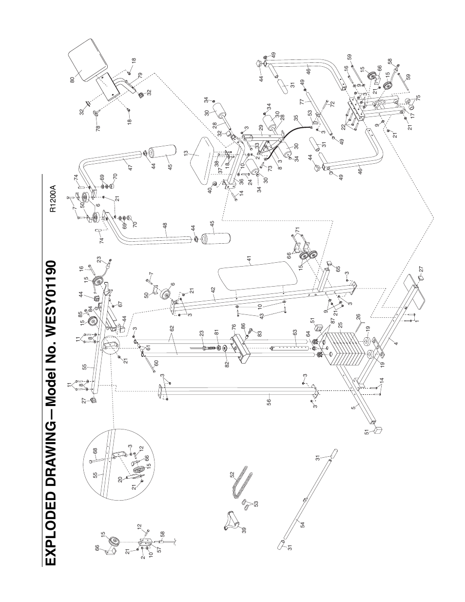 R1200a | Weider XR20 User Manual | Page 26 / 27