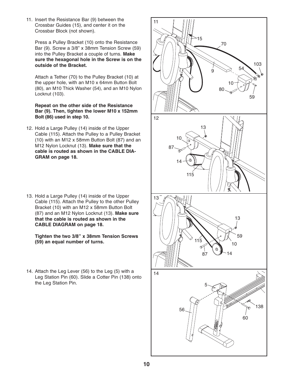 Weider WESY75741 User Manual | Page 10 / 27