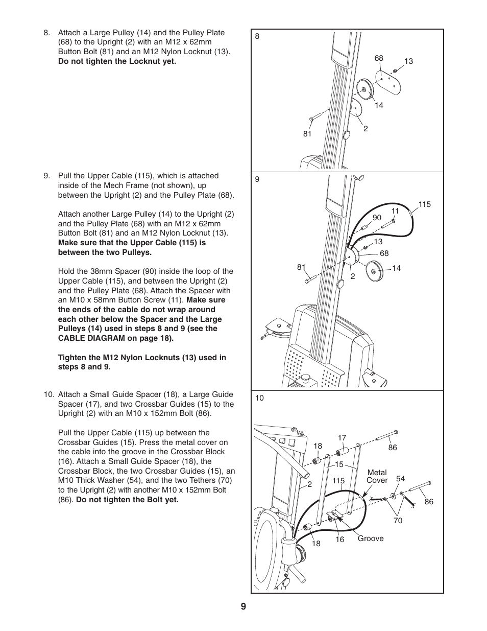 Weider WESY75741 User Manual | Page 9 / 27