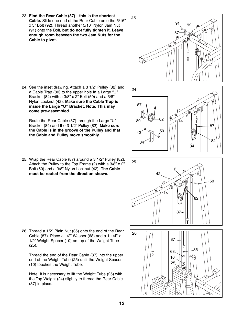 Weider WESY41080 User Manual | Page 13 / 33