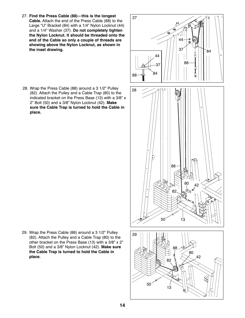 Weider WESY41080 User Manual | Page 14 / 33