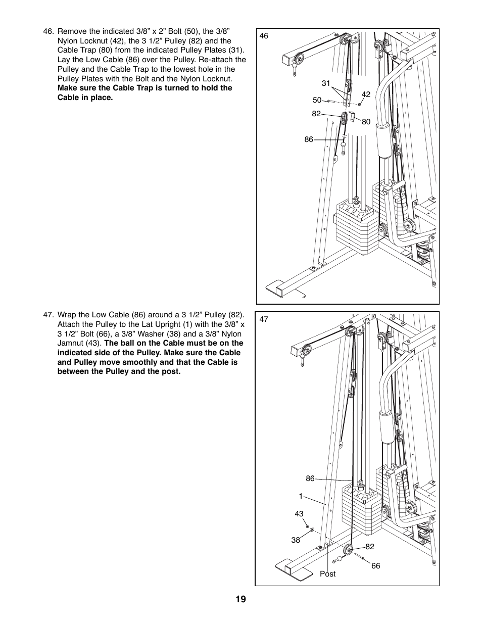 Weider WESY41080 User Manual | Page 19 / 33