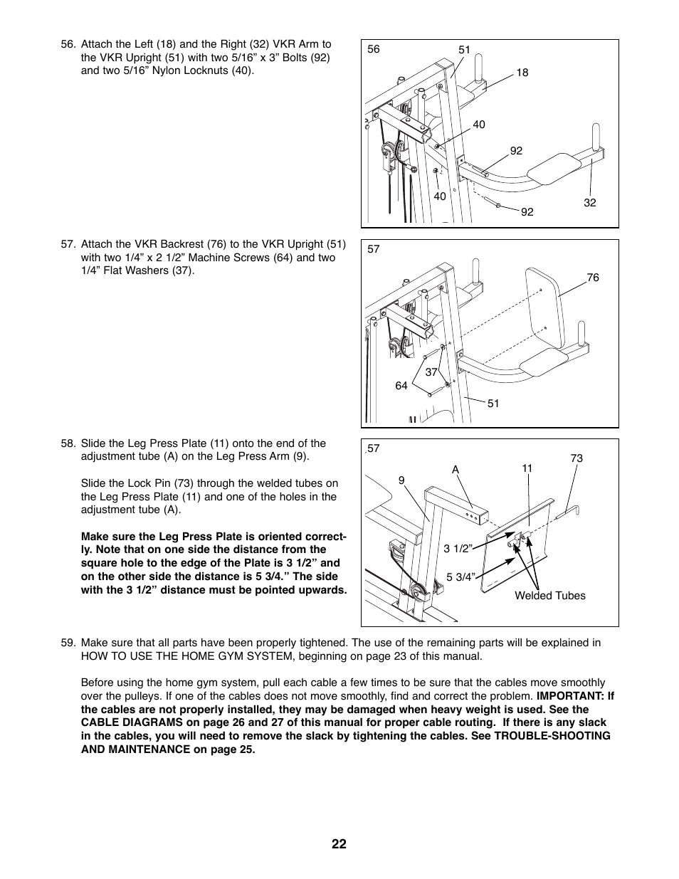 Weider WESY41080 User Manual | Page 22 / 33