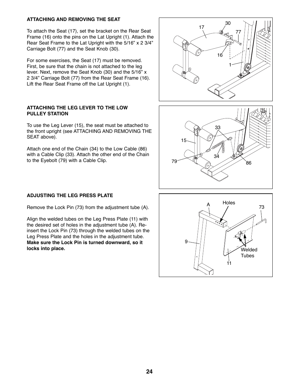 Weider WESY41080 User Manual | Page 24 / 33
