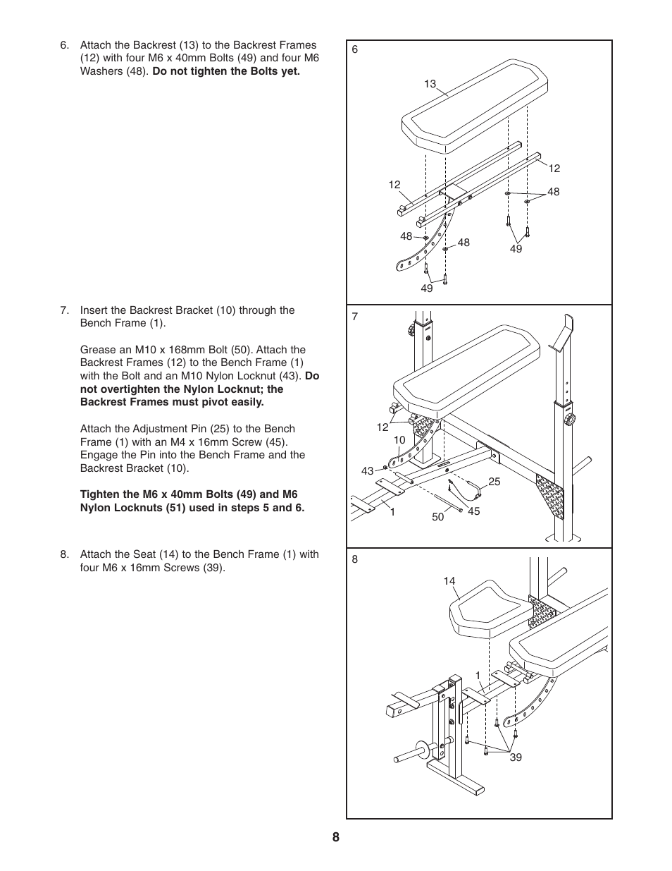 Weider 831.15711.0 User Manual | Page 8 / 20