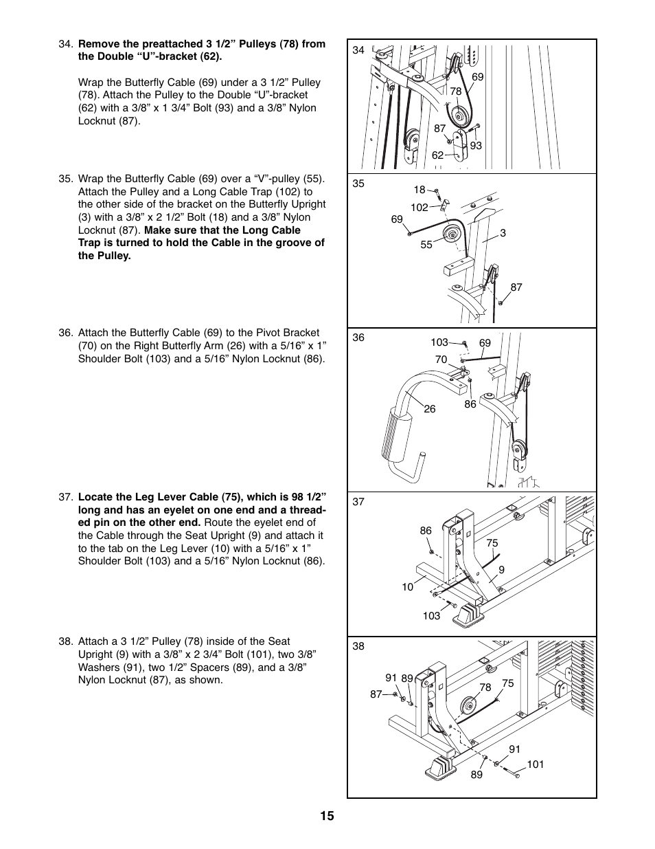 Weider WESY39522 User Manual | Page 15 / 35