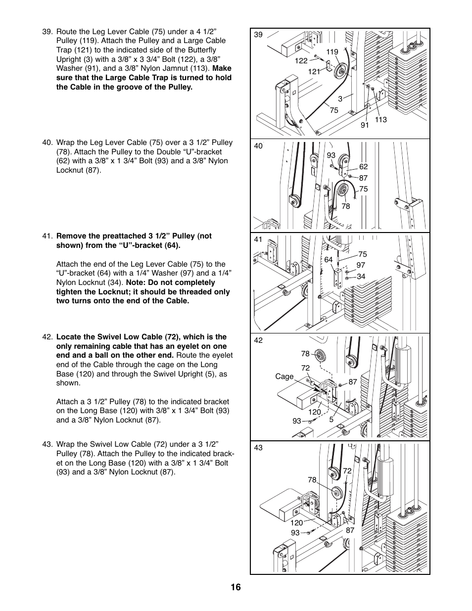 Weider WESY39522 User Manual | Page 16 / 35