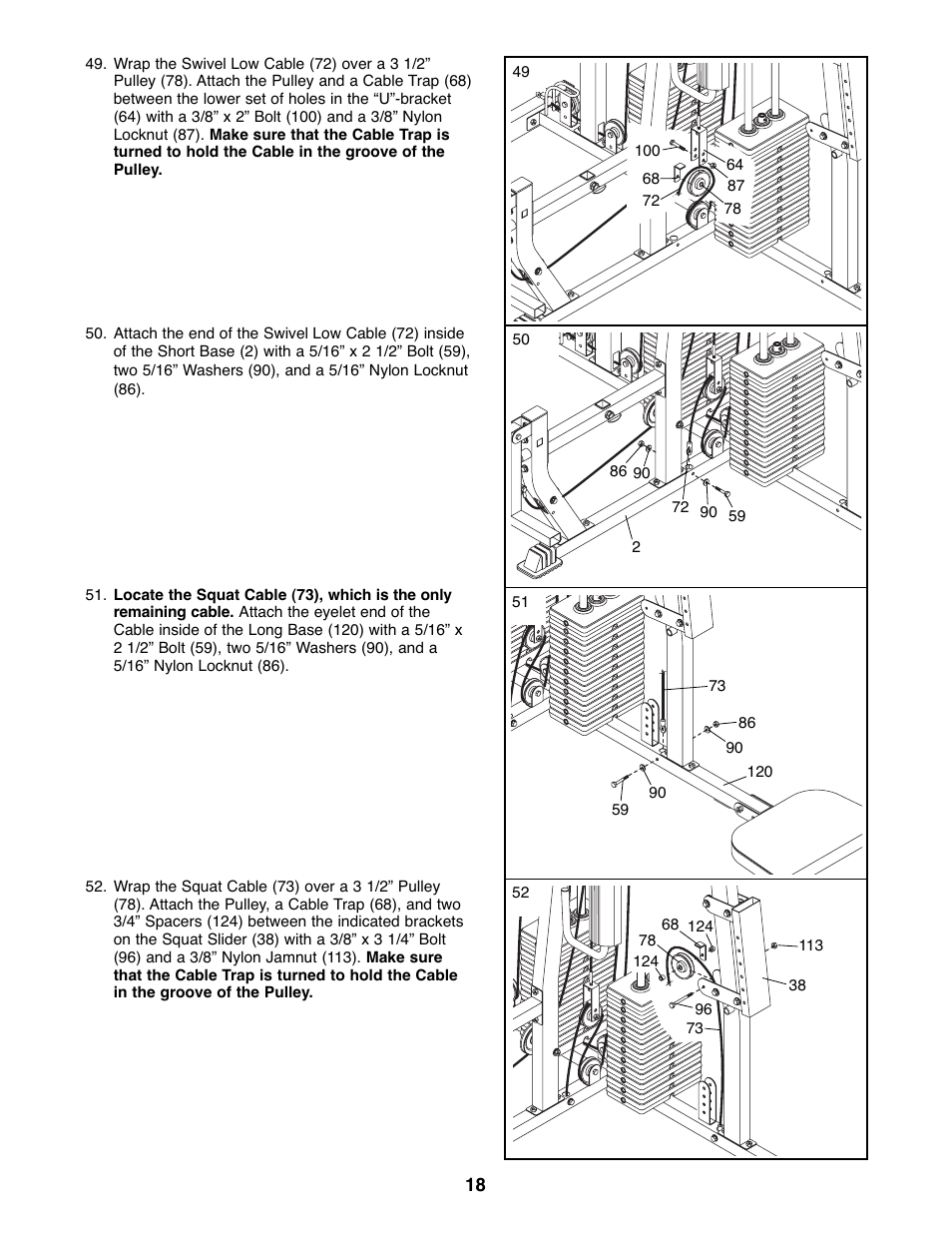 Weider WESY39522 User Manual | Page 18 / 35