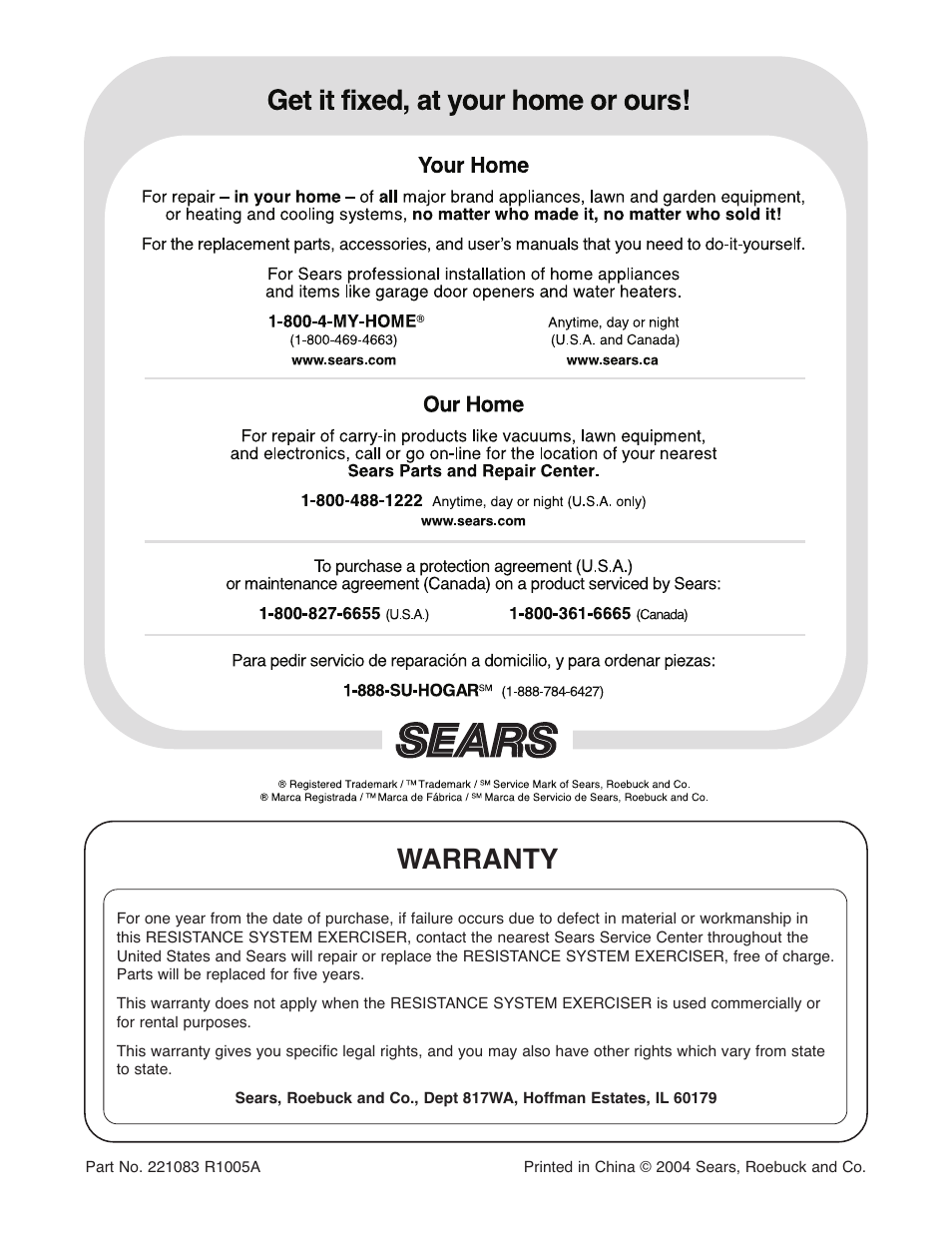 Warranty | Weider 831.15395.1 User Manual | Page 24 / 24