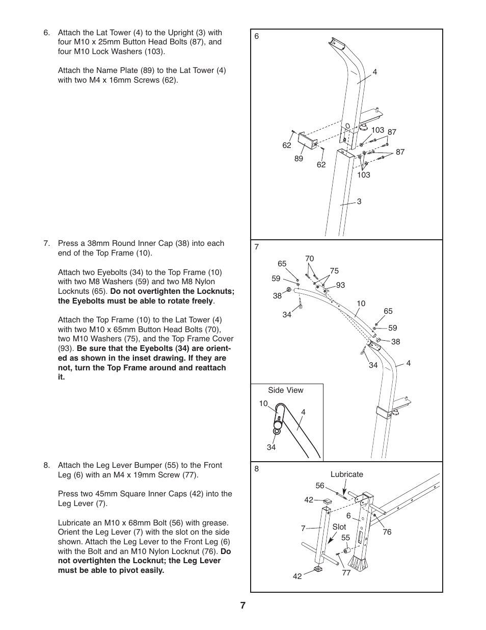 Weider 831.15395.1 User Manual | Page 7 / 24