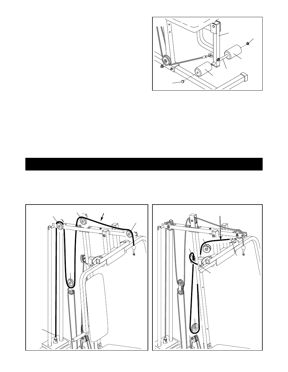 Cable diagrams | Weider 740 User Manual | Page 15 / 27