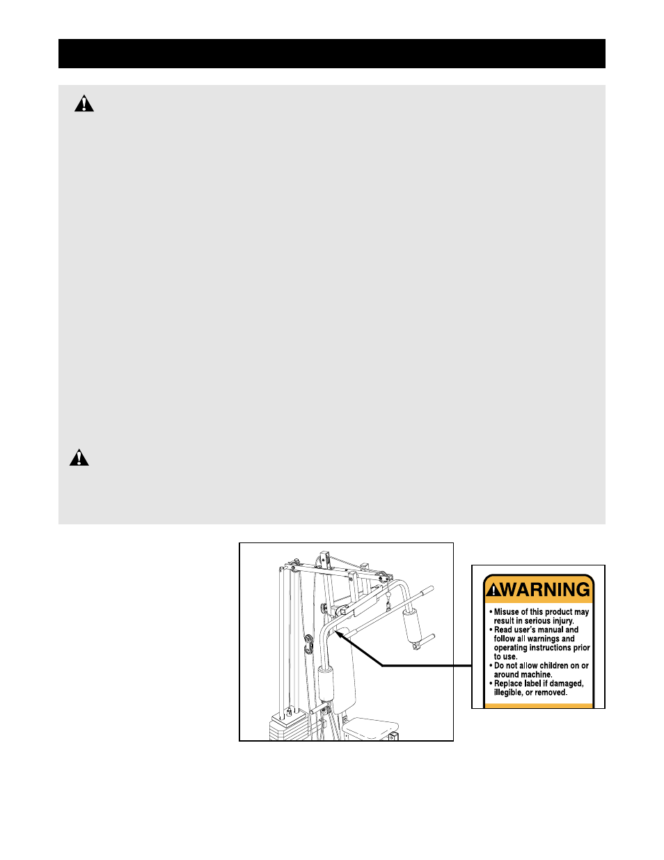 Warning, Important precautions | Weider 740 User Manual | Page 3 / 27