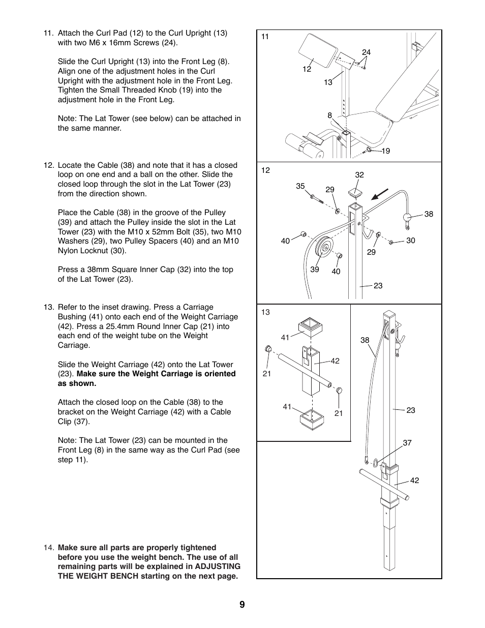 Weider WEBE06691 User Manual | Page 9 / 16
