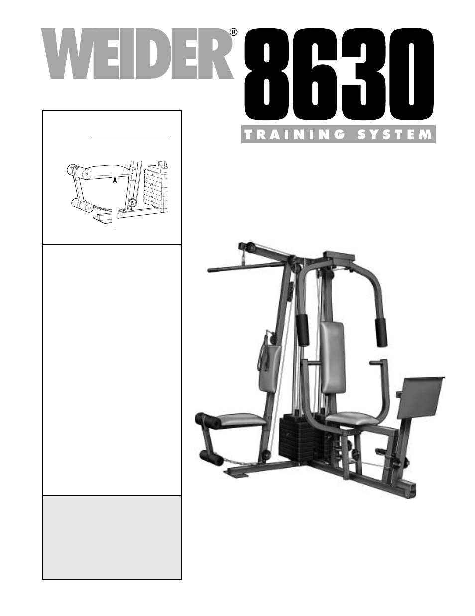 Weider WESY86300 User Manual | 35 pages