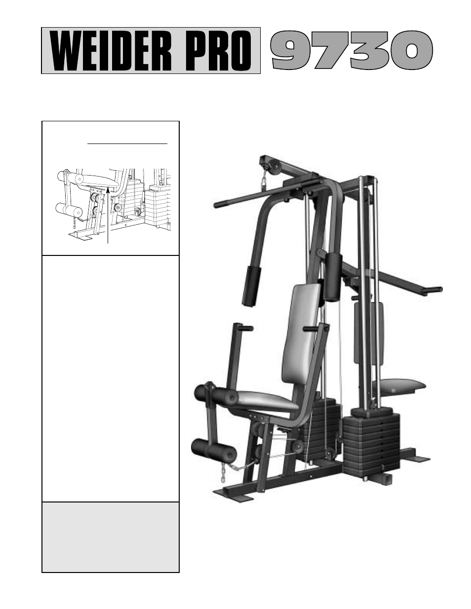 Weider WESY97300 User Manual | 35 pages