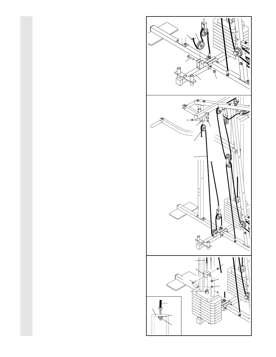 Cable assembl y | Weider WESY97300 User Manual | Page 17 / 35