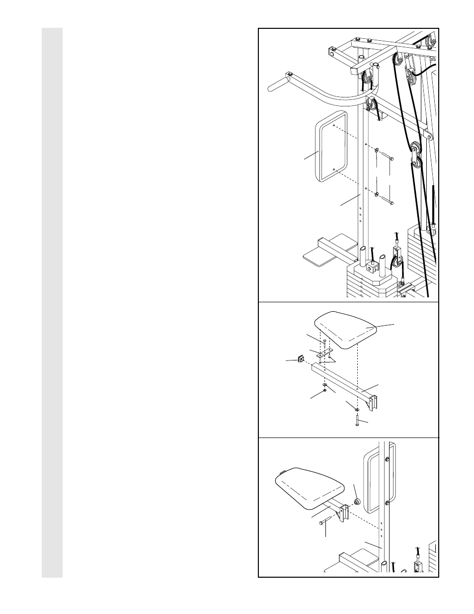 Sea t assembl y | Weider WESY97300 User Manual | Page 18 / 35