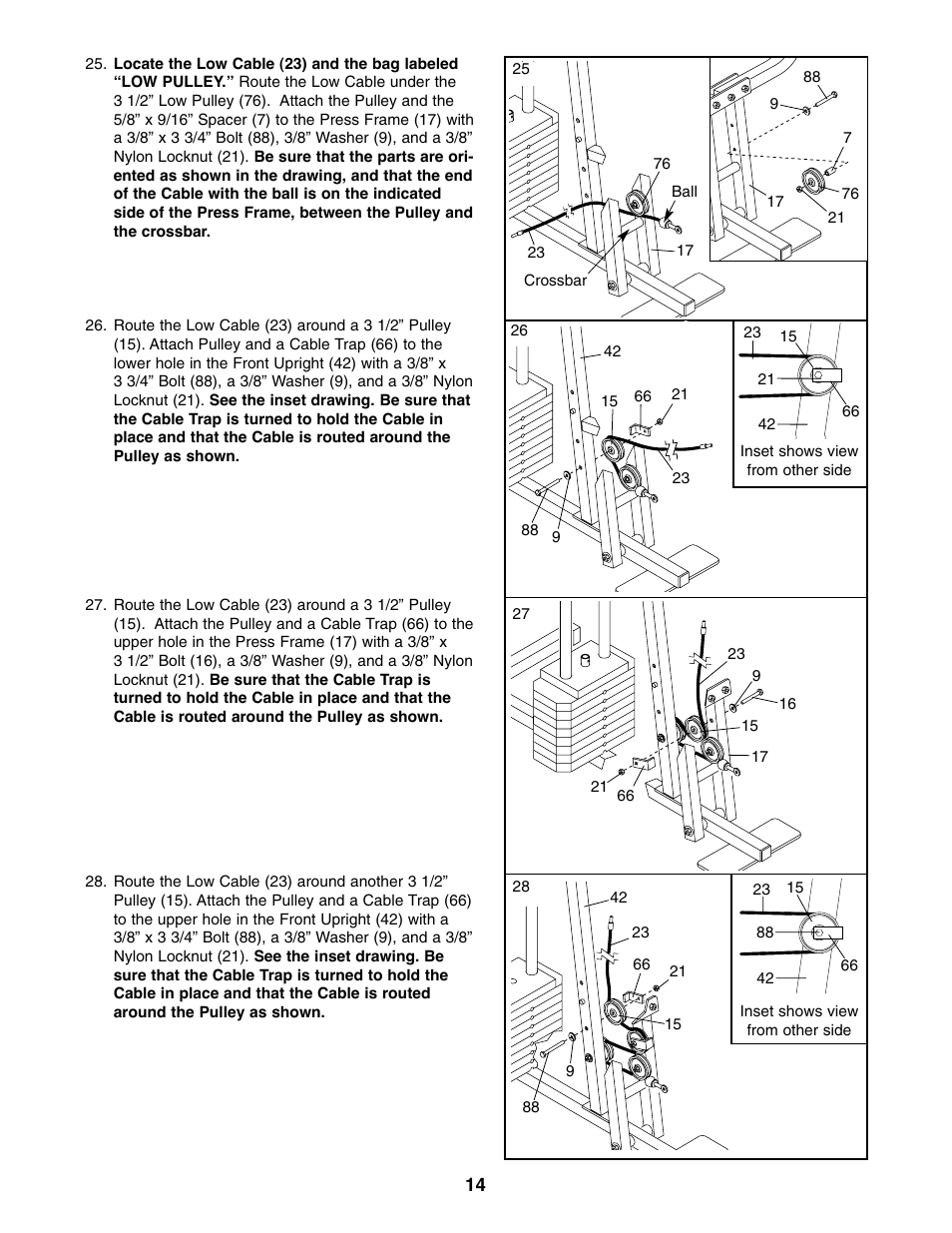 Weider WESY39310 User Manual | Page 14 / 32