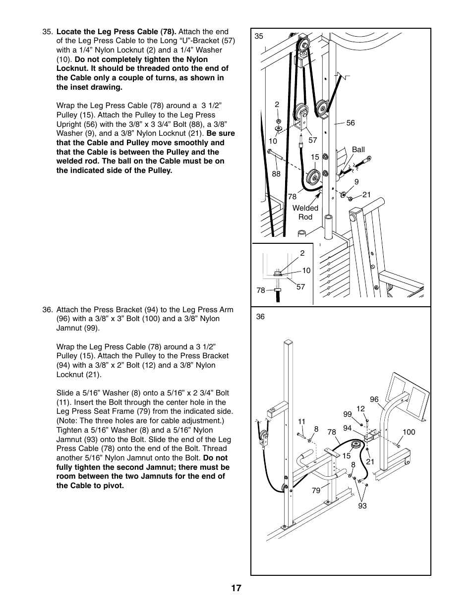 Weider WESY39310 User Manual | Page 17 / 32