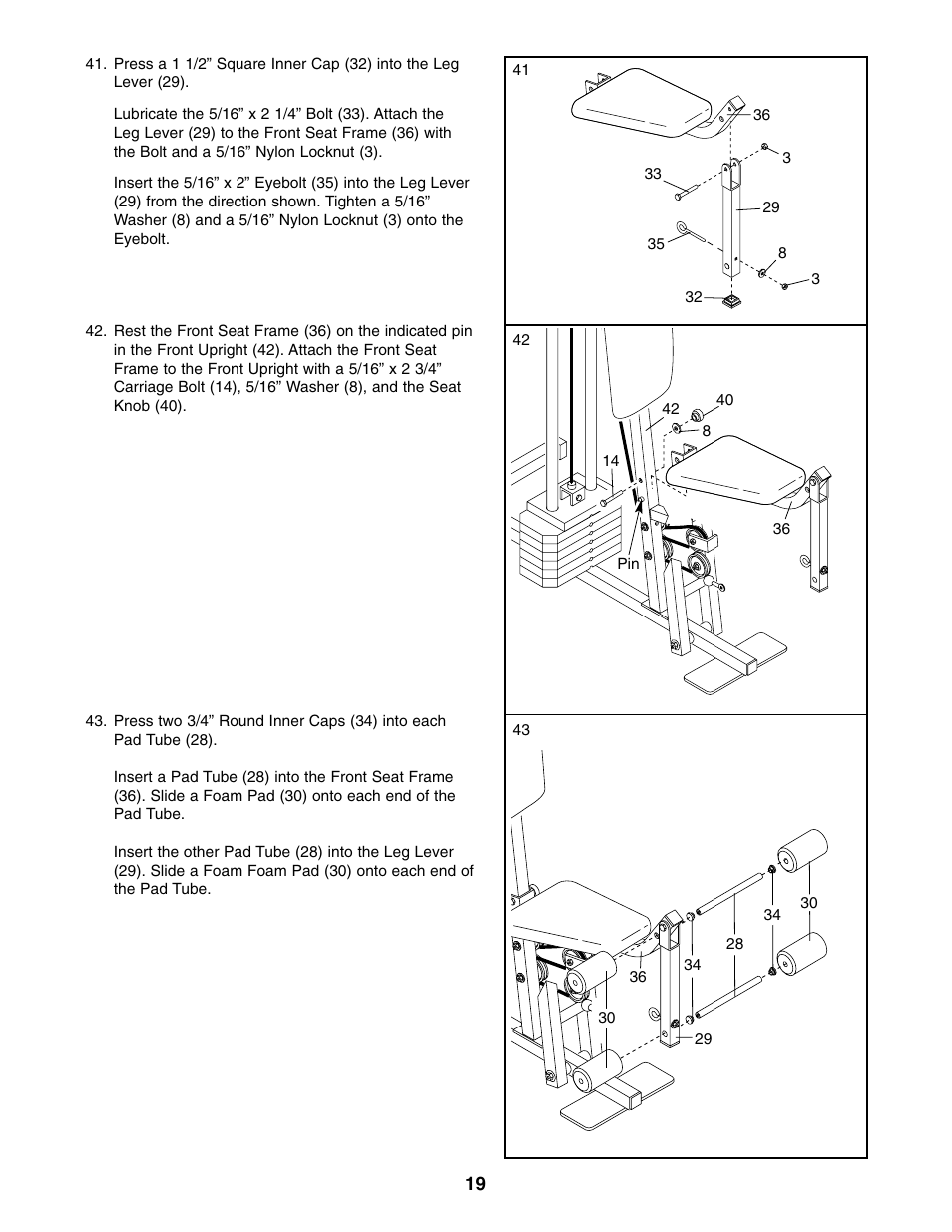 Weider WESY39310 User Manual | Page 19 / 32