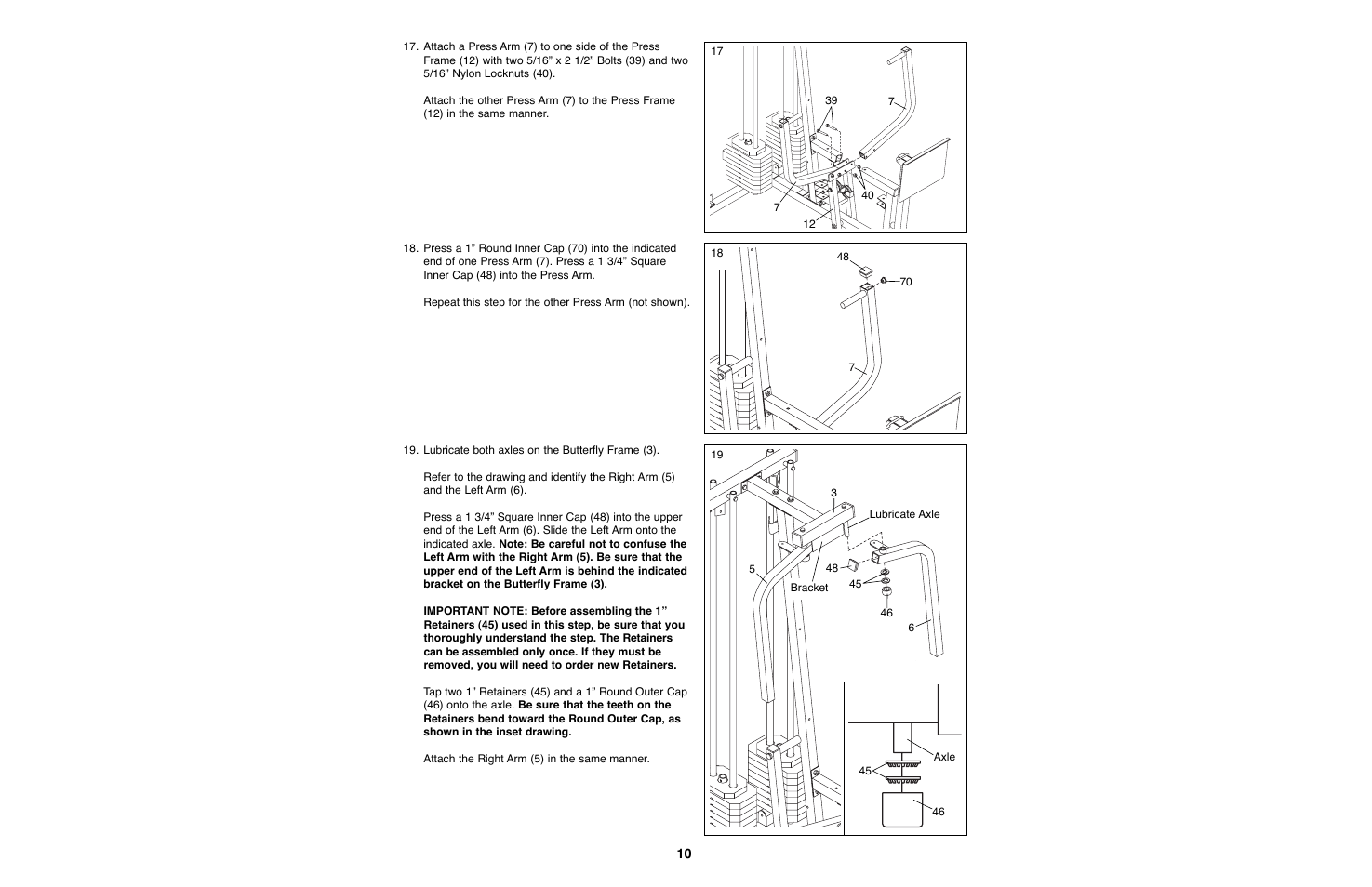 Weider WESY93190 User Manual | Page 10 / 33