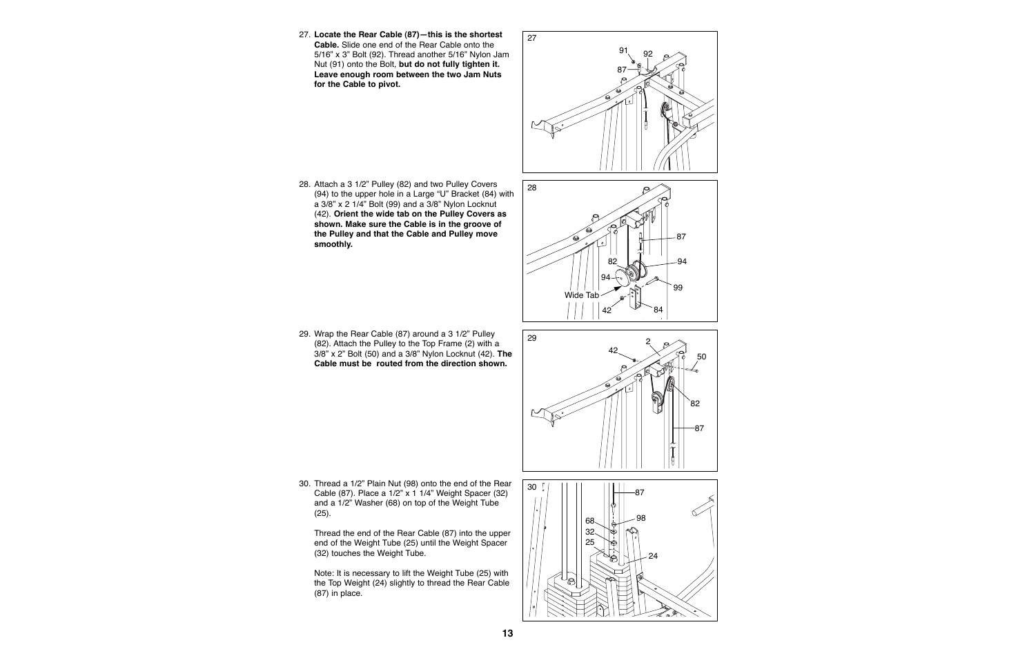 Weider WESY93190 User Manual | Page 13 / 33
