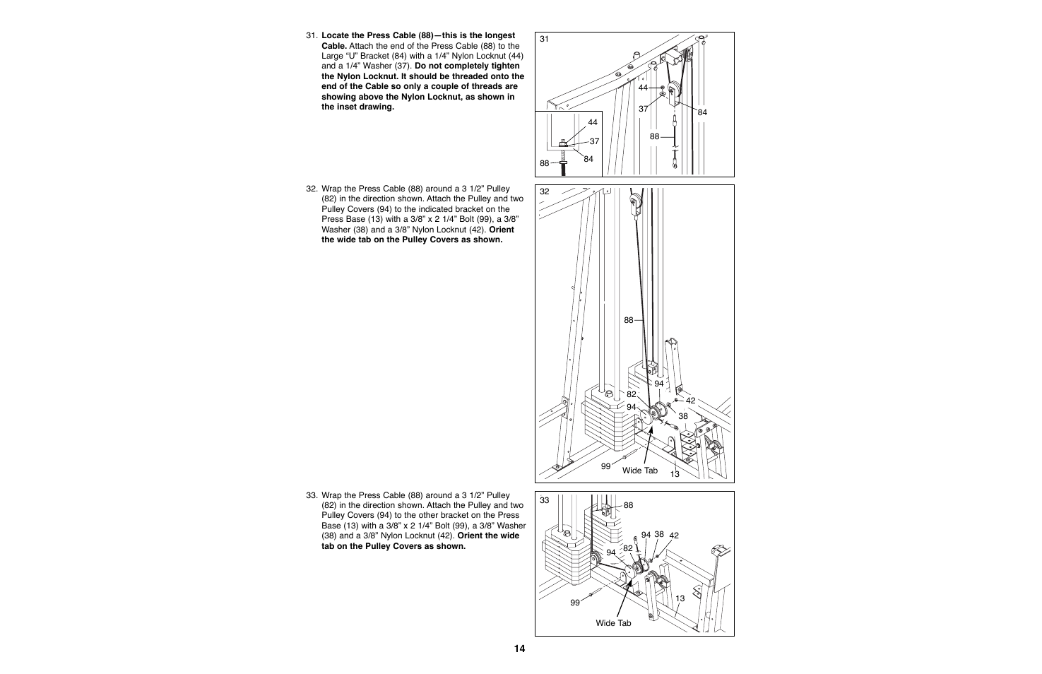 Weider WESY93190 User Manual | Page 14 / 33