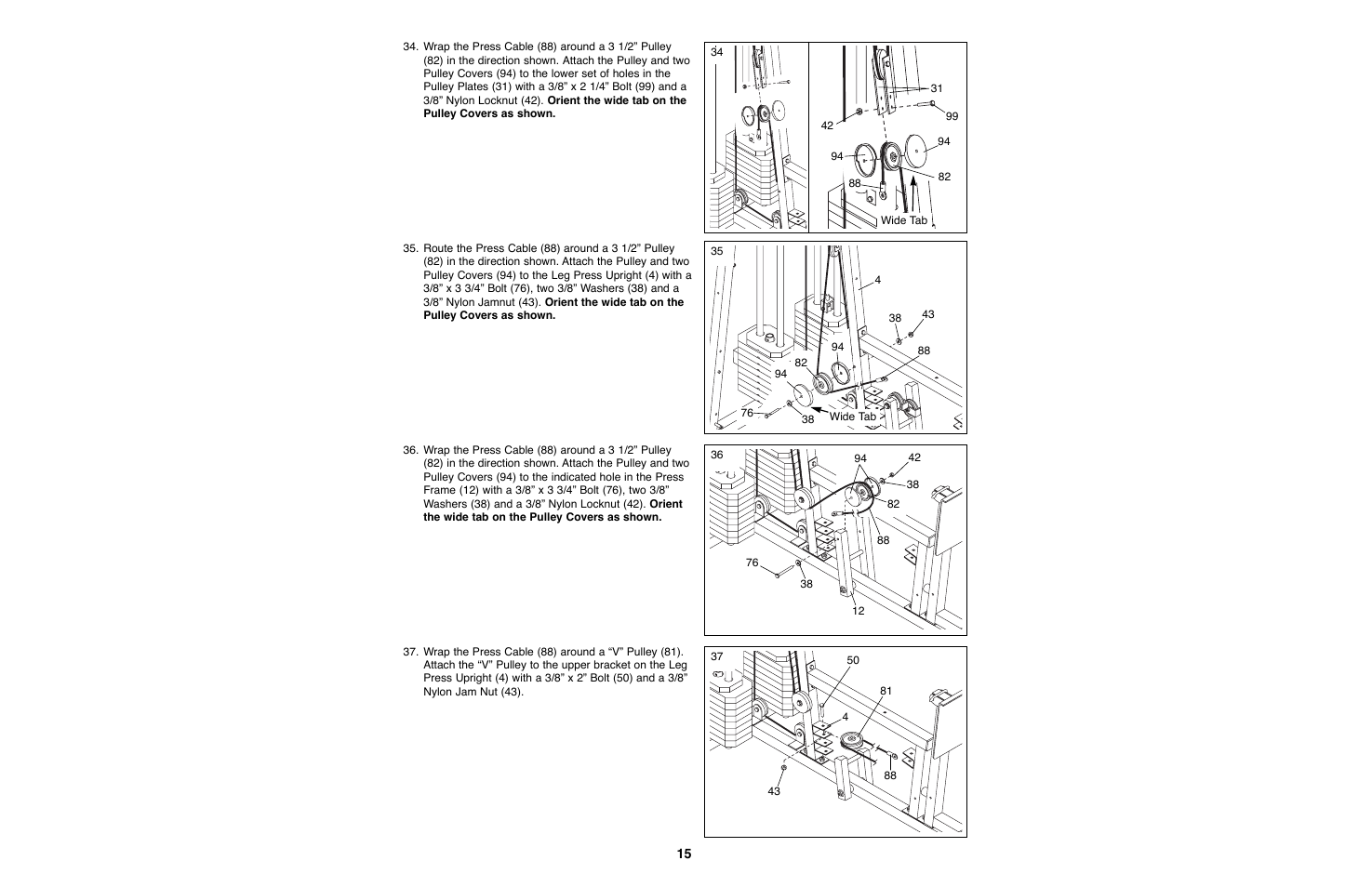 Weider WESY93190 User Manual | Page 15 / 33