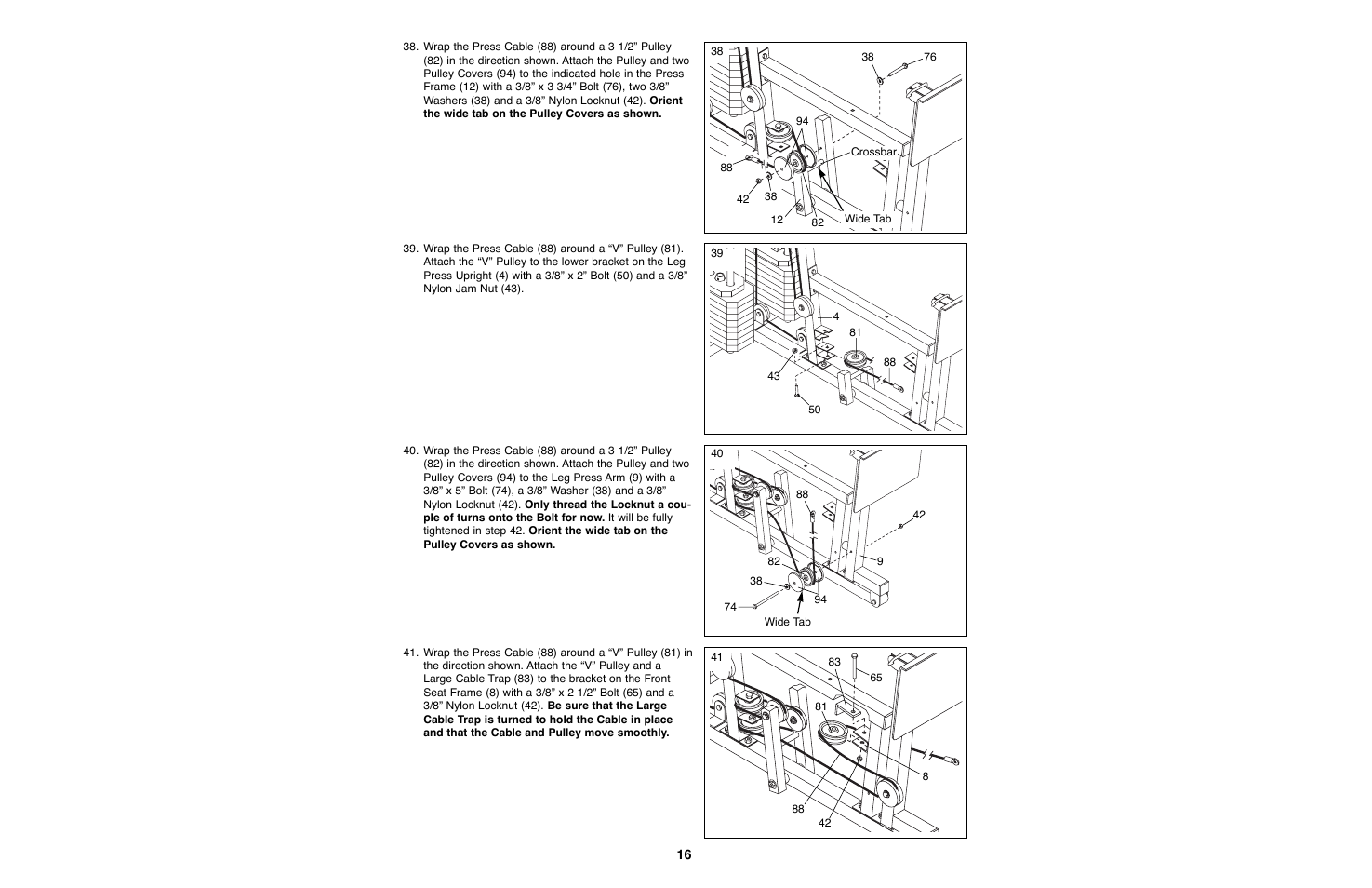 Weider WESY93190 User Manual | Page 16 / 33