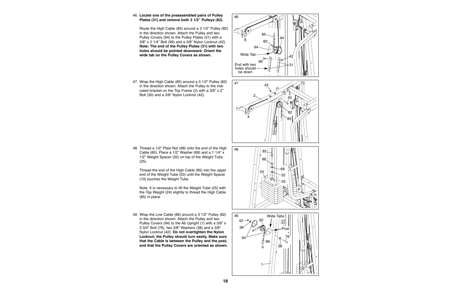 Weider WESY93190 User Manual | Page 18 / 33