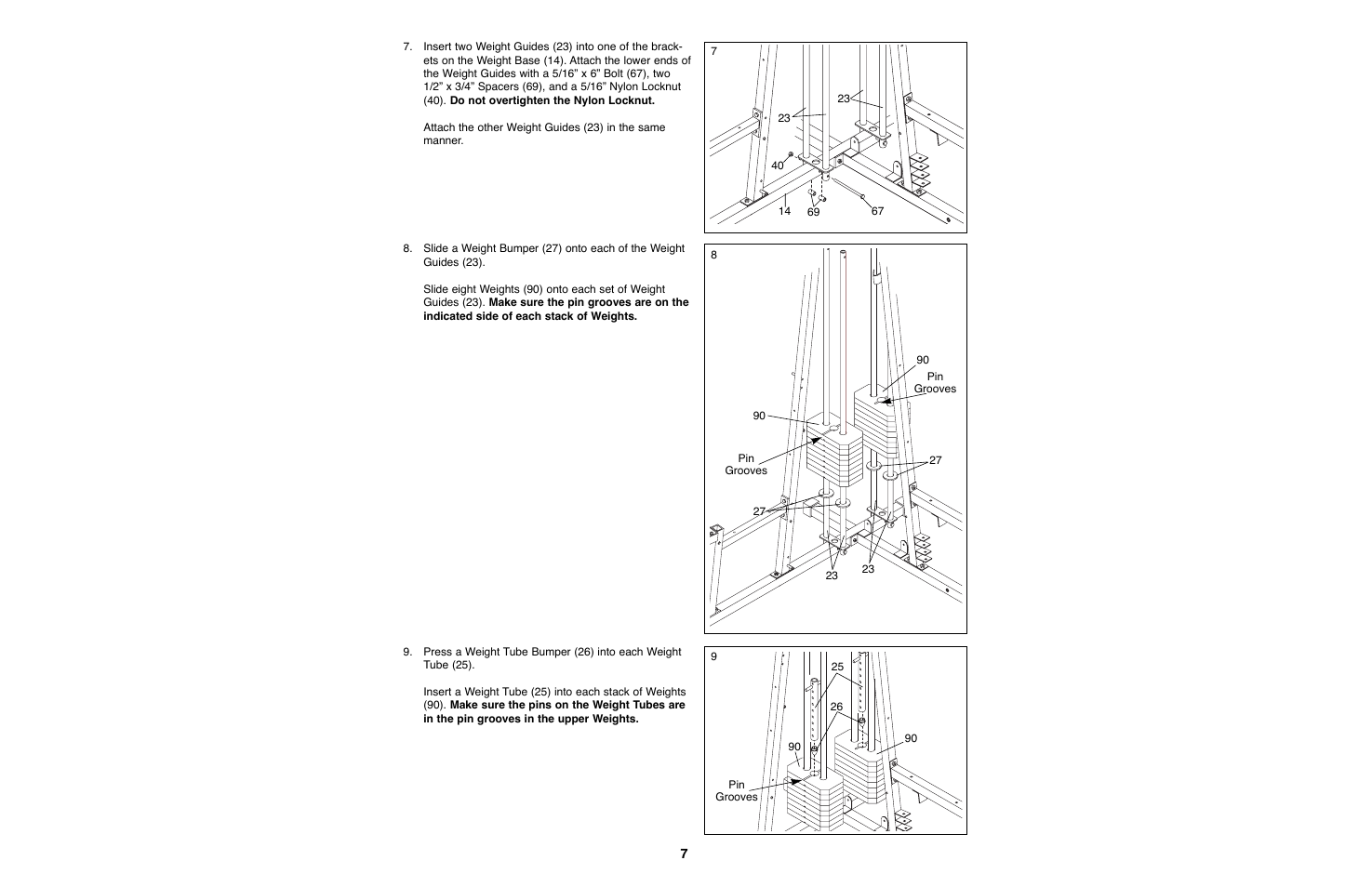 Weider WESY93190 User Manual | Page 7 / 33