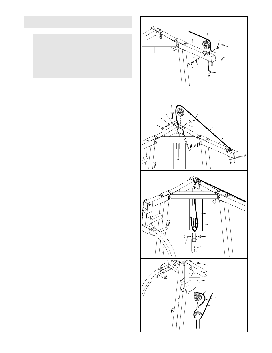 Cable assembly | Weider WESY29520 User Manual | Page 11 / 34