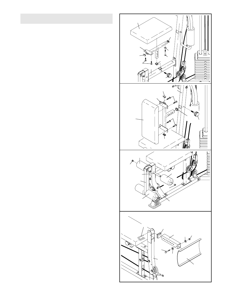 Seat assembly | Weider WESY29520 User Manual | Page 19 / 34