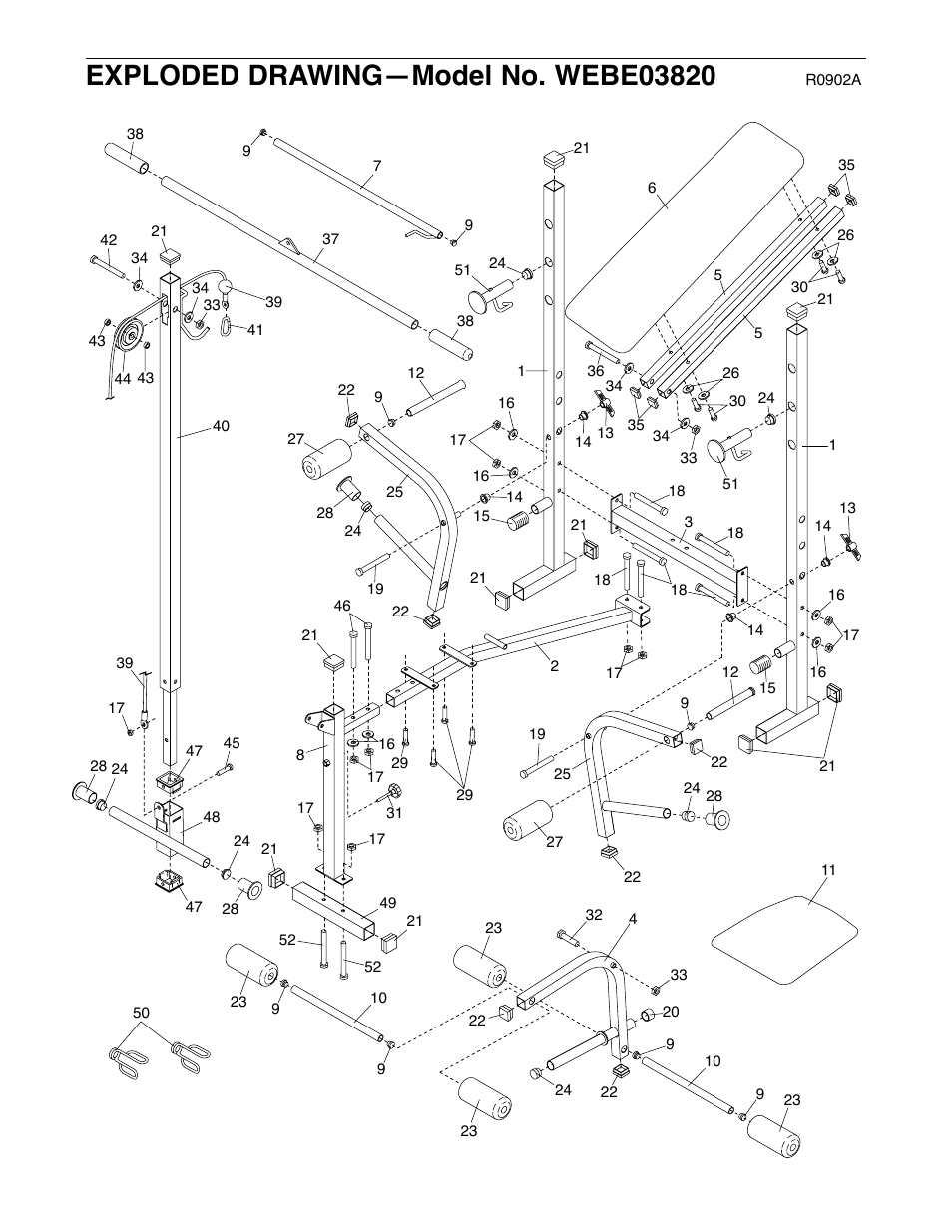 Weider WEBE03820 User Manual | Page 20 / 20