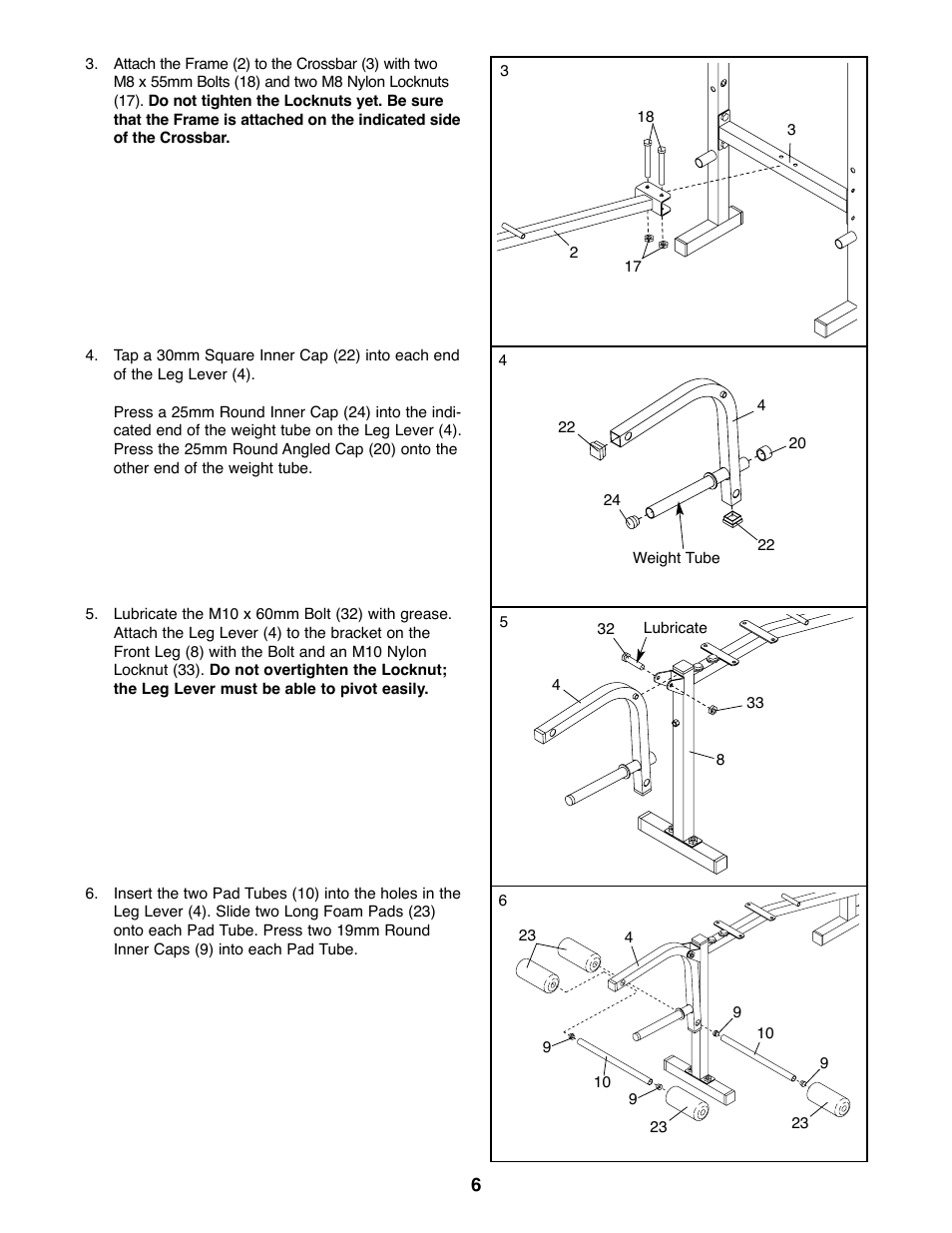 Weider WEBE03820 User Manual | Page 6 / 20