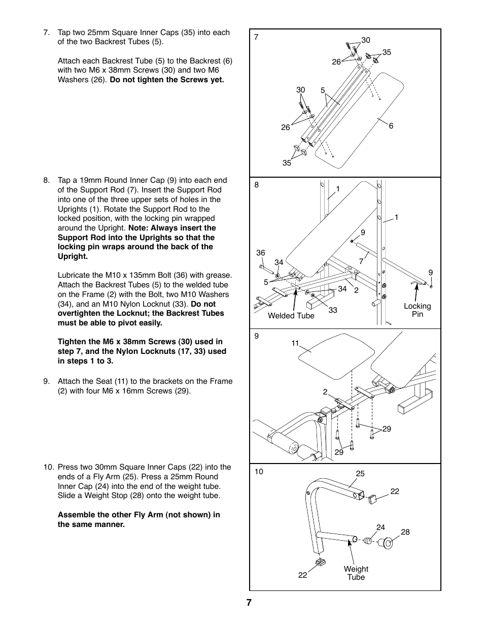 Weider WEBE03820 User Manual | Page 7 / 20
