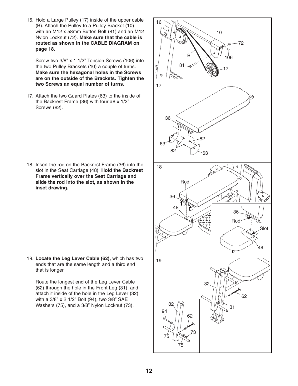 Weider 831.153991 User Manual | Page 12 / 27