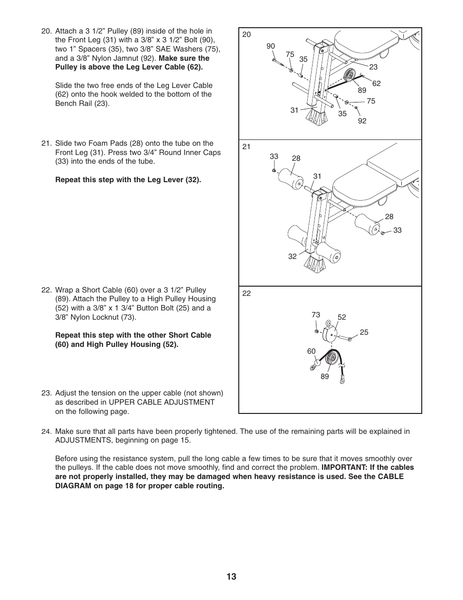 Weider 831.153991 User Manual | Page 13 / 27