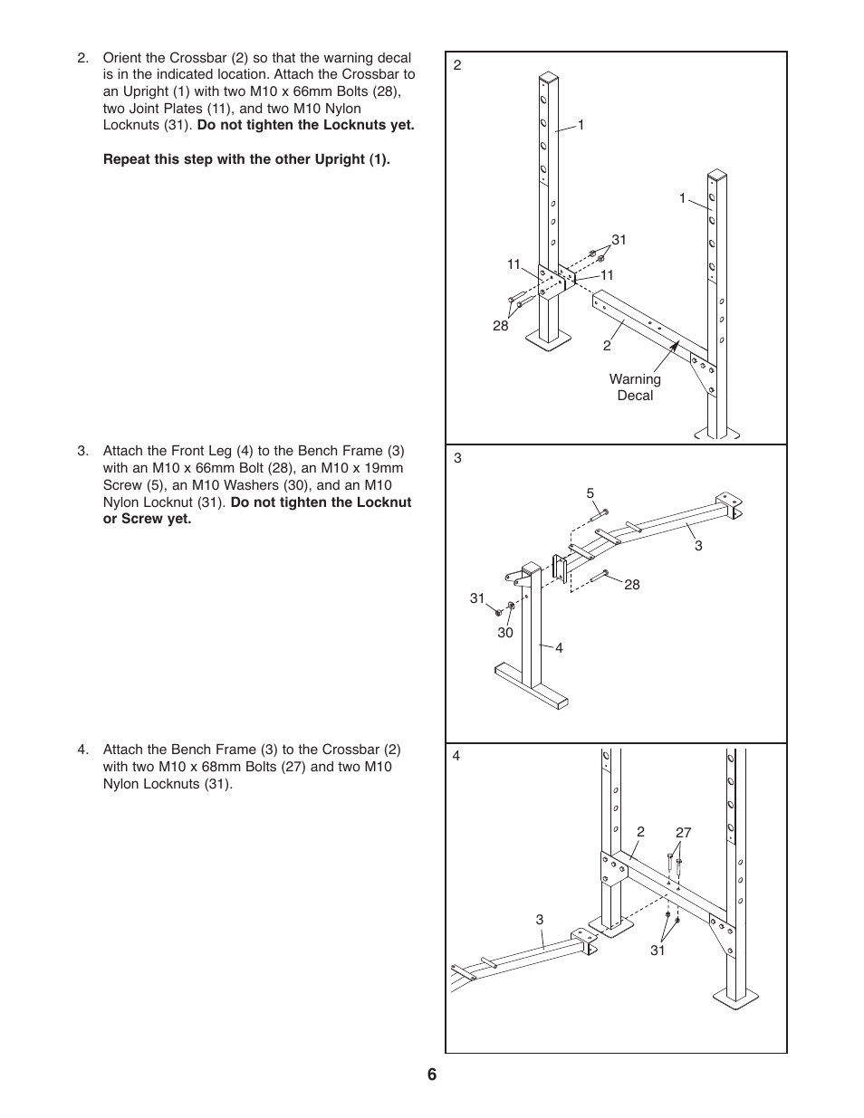 Weider 831.15607.1 User Manual | Page 6 / 16
