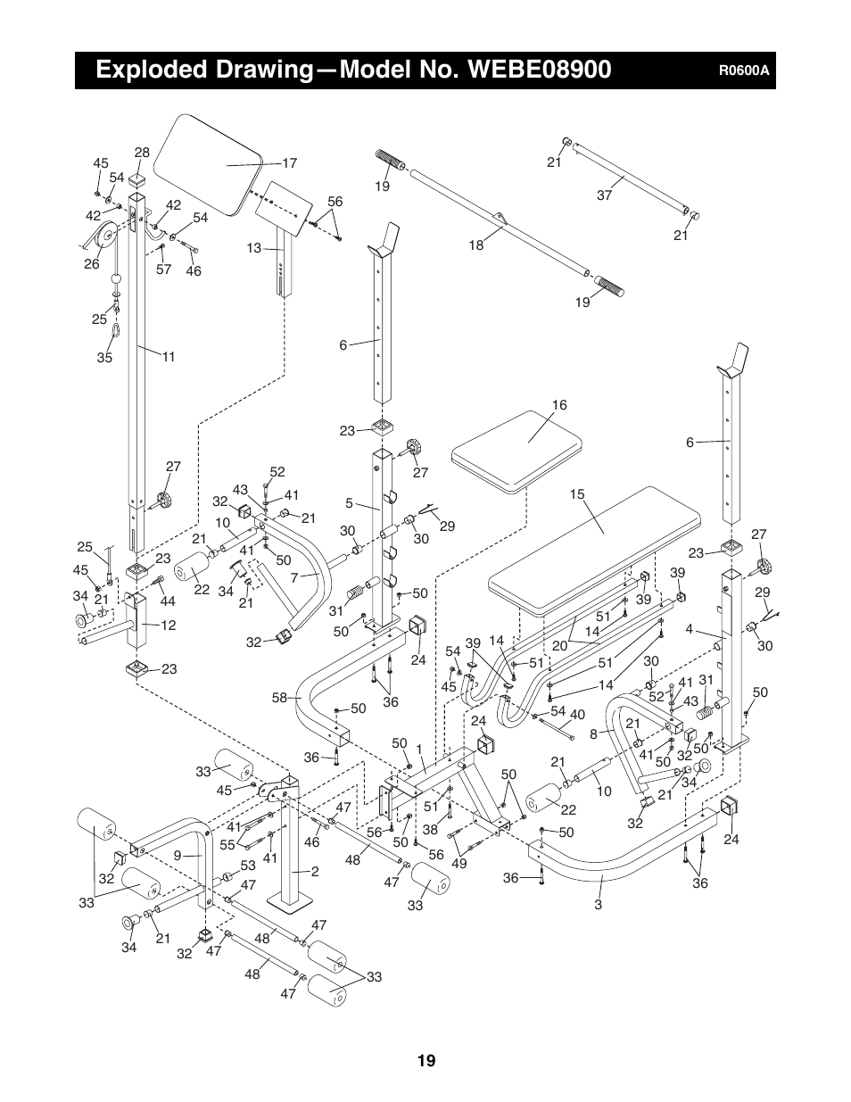 Weider WEBE08900 User Manual | Page 19 / 20