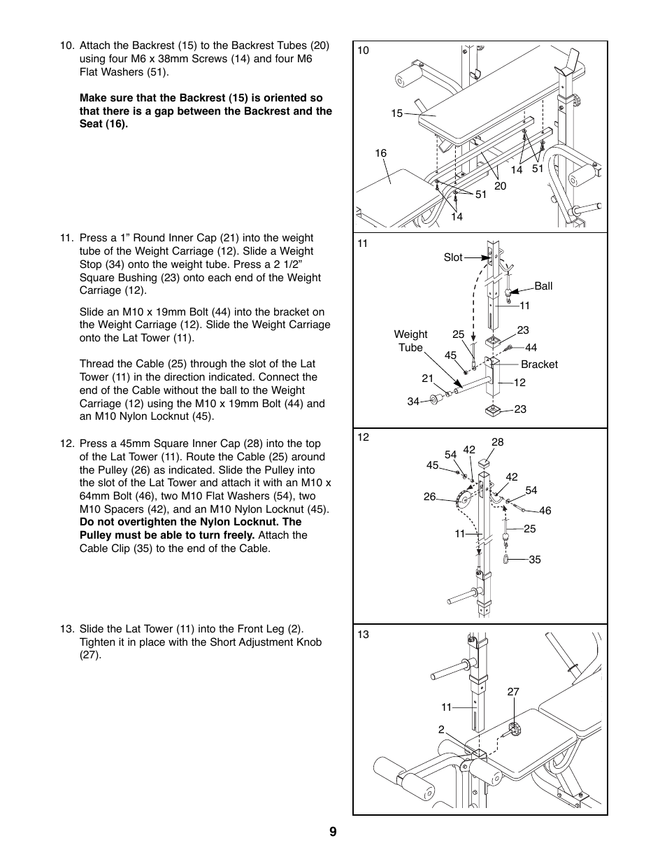 Weider WEBE08900 User Manual | Page 9 / 20