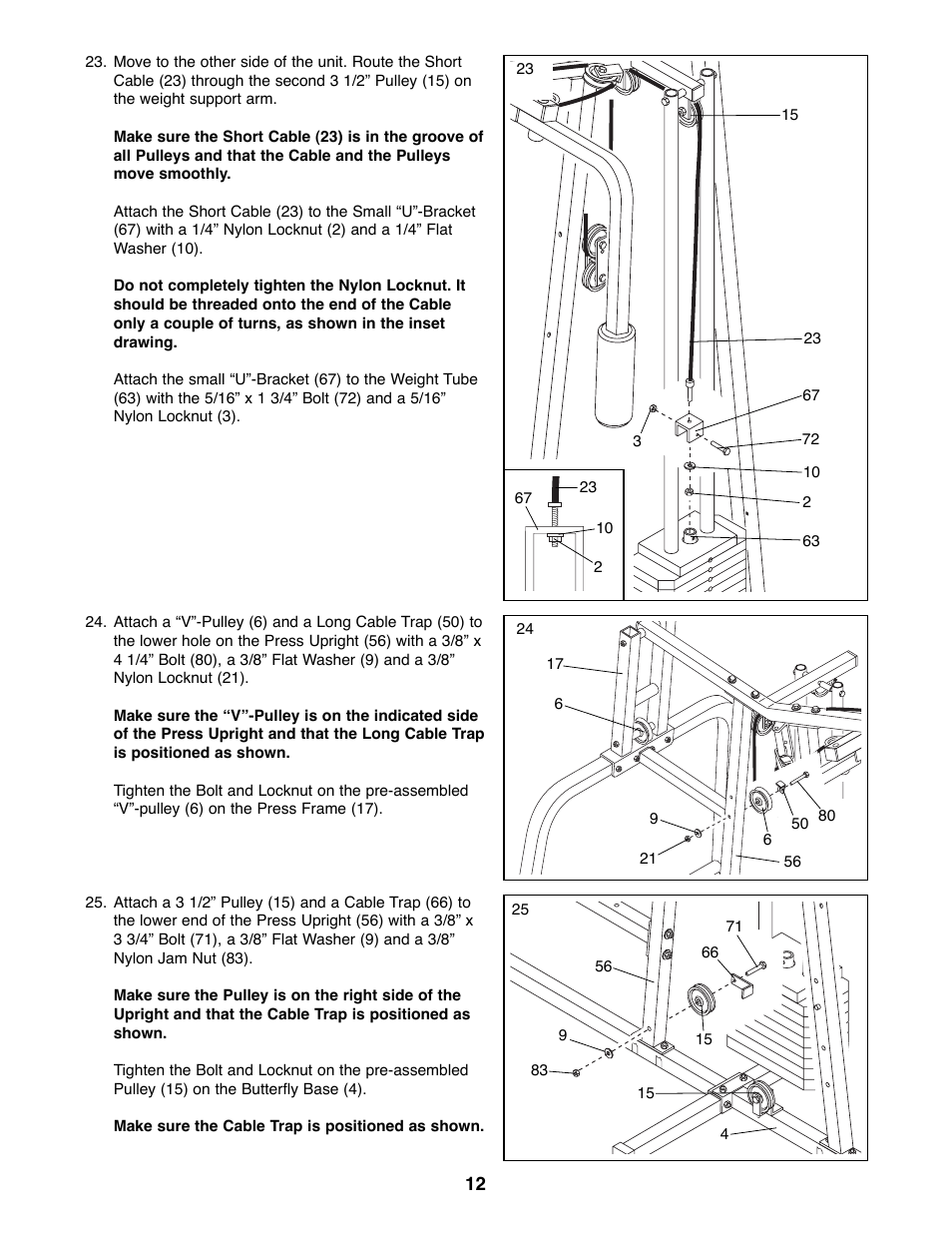 Weider WESY91080 User Manual | Page 12 / 29