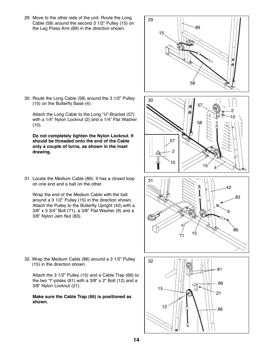 Weider WESY91080 User Manual | Page 14 / 29