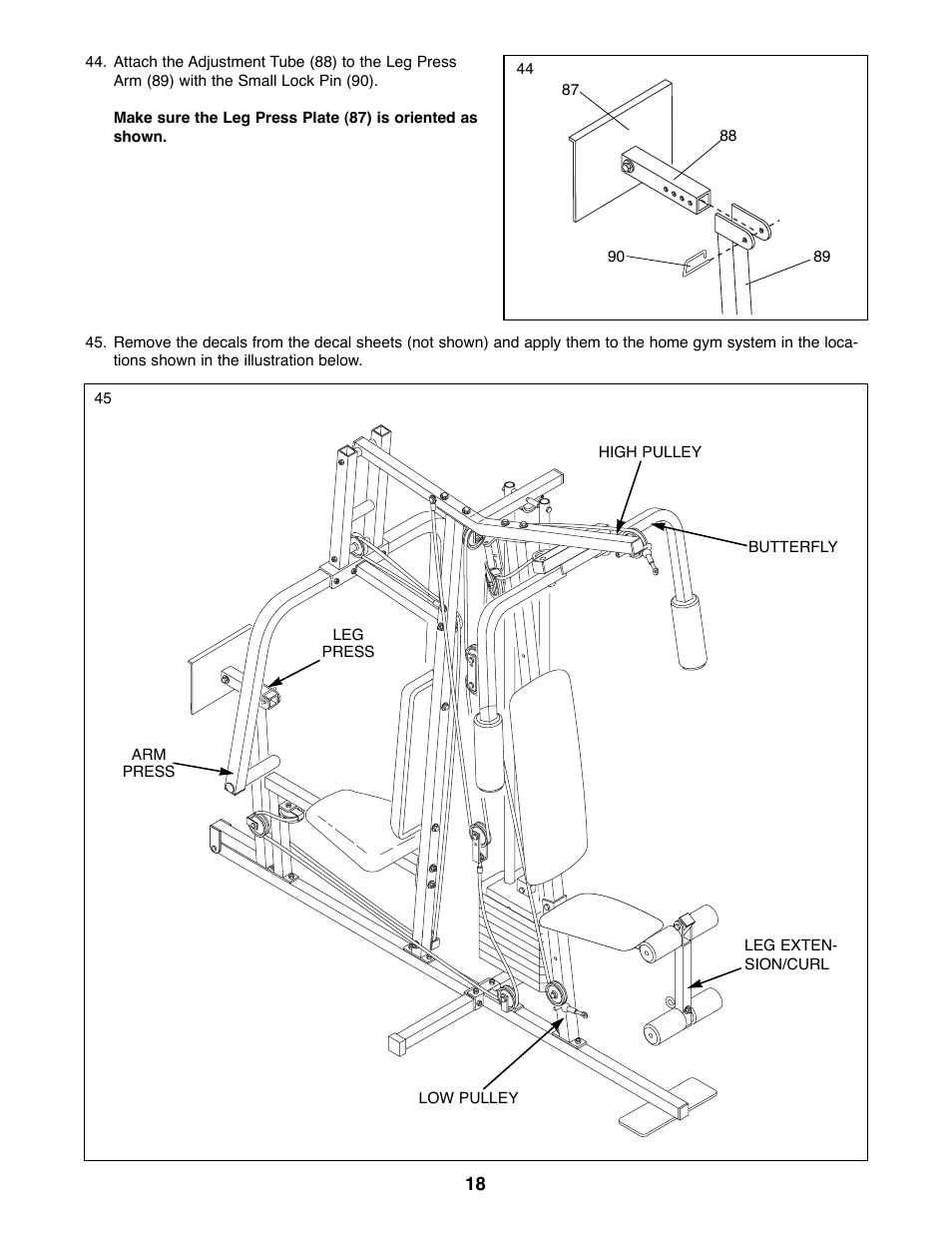Weider WESY91080 User Manual | Page 18 / 29