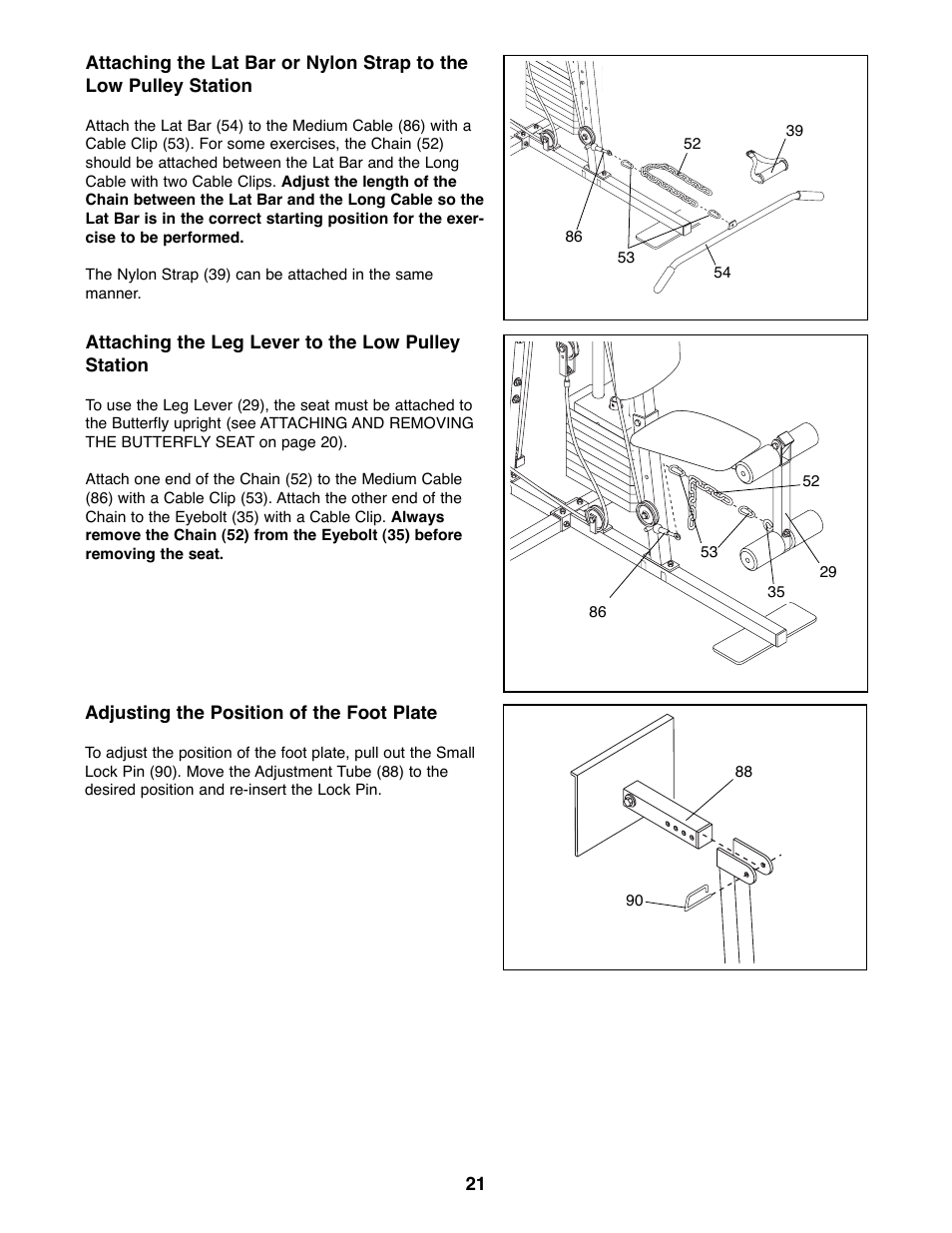 Weider WESY91080 User Manual | Page 21 / 29